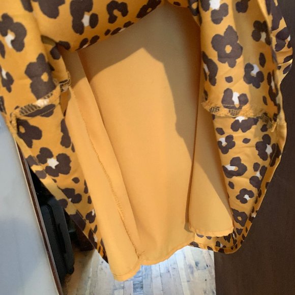 Urband Outfitters Silky Cheetah Knee Length Skirt - Picture 9 of 9